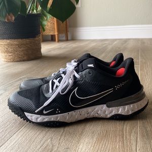 NEW Nike Alpha Huarache Elite 3 Turf Baseball Shoes CK0748-010 Size 10 Black